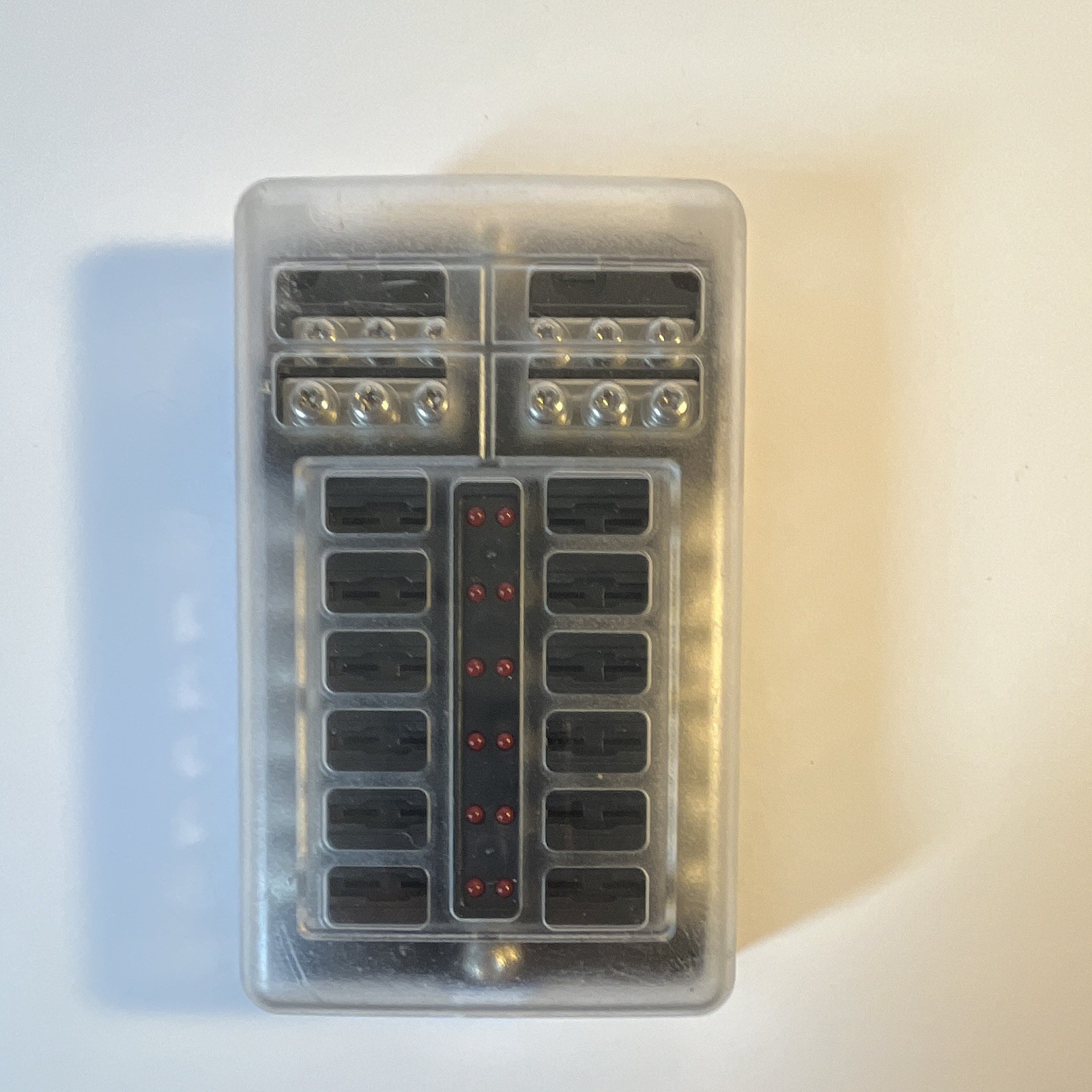 12-Way Blade Fuse Box with LED Indicator for low voltage DC systems