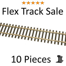 Peco HO Scale ~ New 2026 ~ Code 83 Flexible Flex Track With Wood Ties SL-8300-10 picture