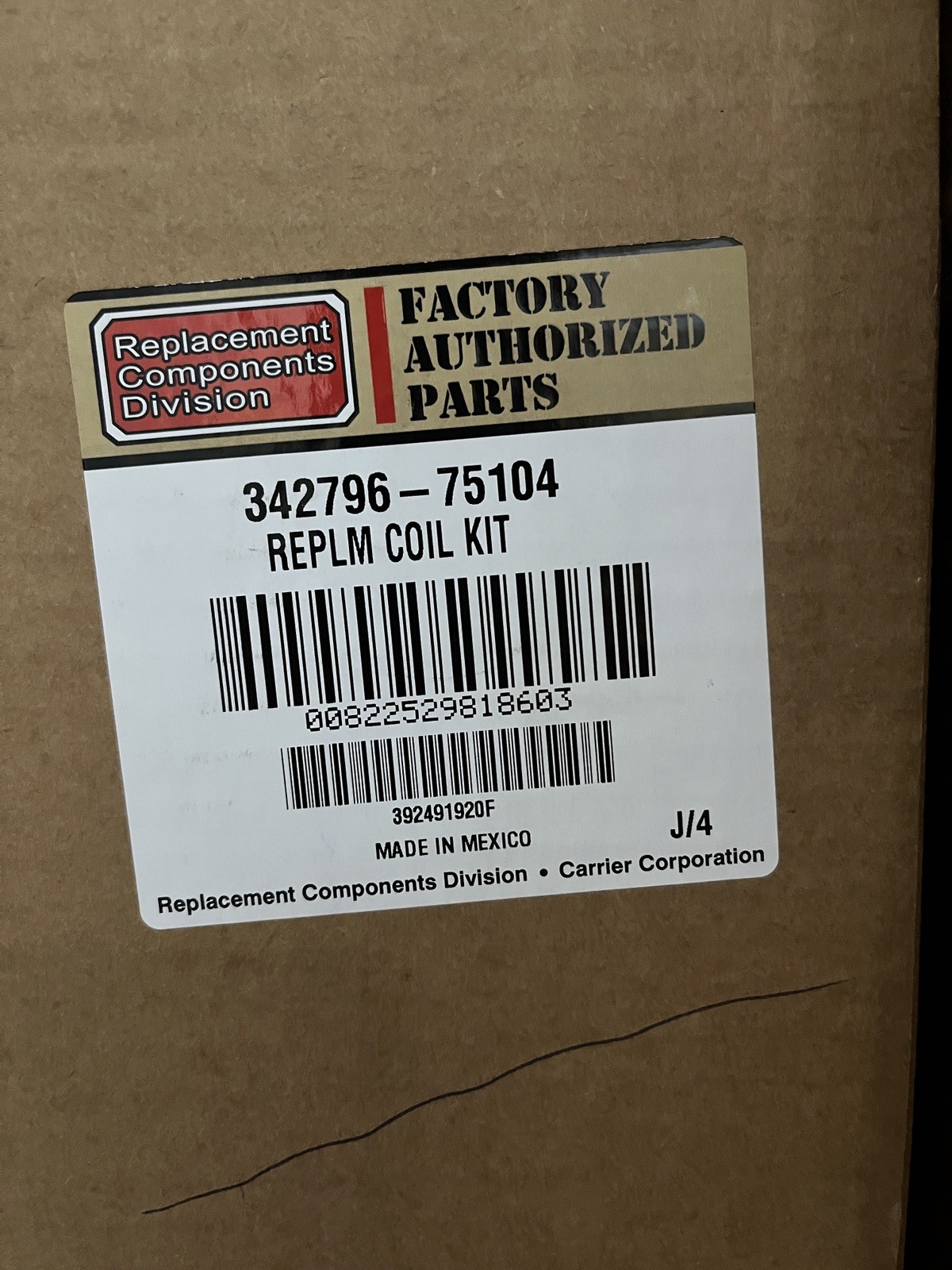 Carrier Hvac 342796-75104- Genuine OEM Replacement Part