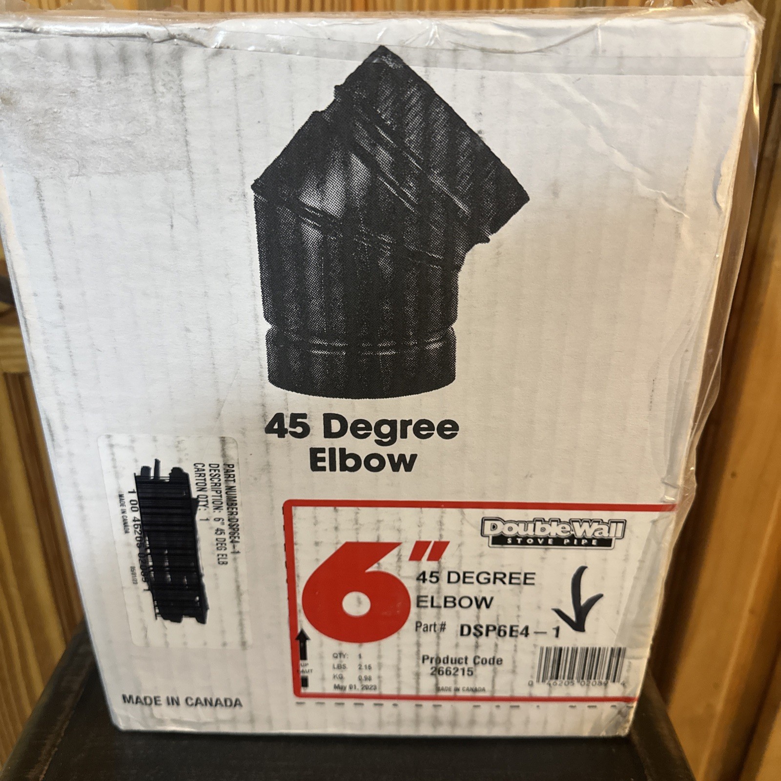 SELKIRK CORP Selkirk-DSP6E4-1, 6 in, Black