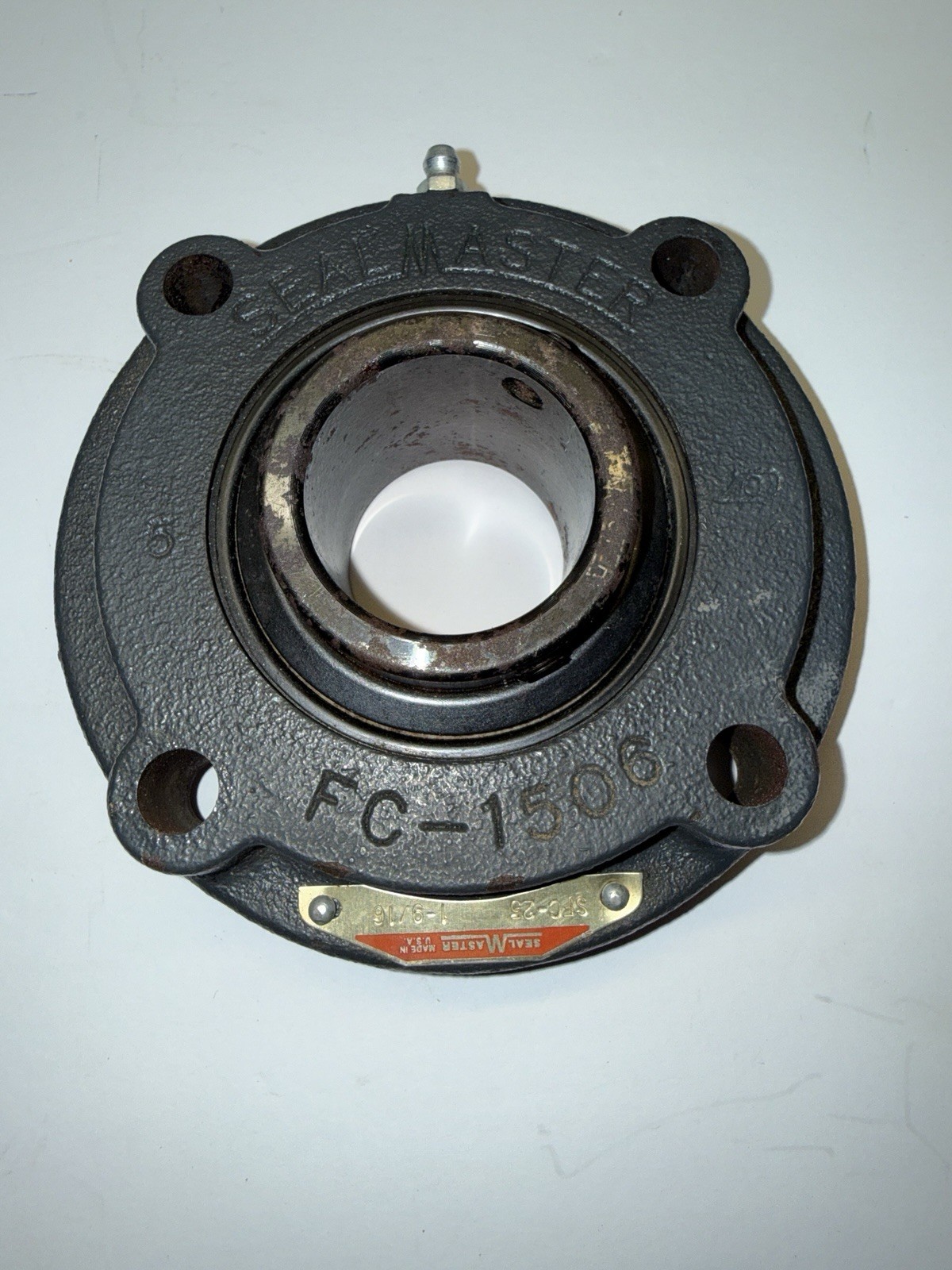 SEALMASTER SFC-25 Four-Bolt Piloted Flange Ball Bearing Unit - 1-9/16 in Bore