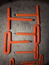 Cementex IHK-120-180 Insulated T-Handle Hex Wrench Set 9 pcs. 1000V  1/2-1/8  In picture
