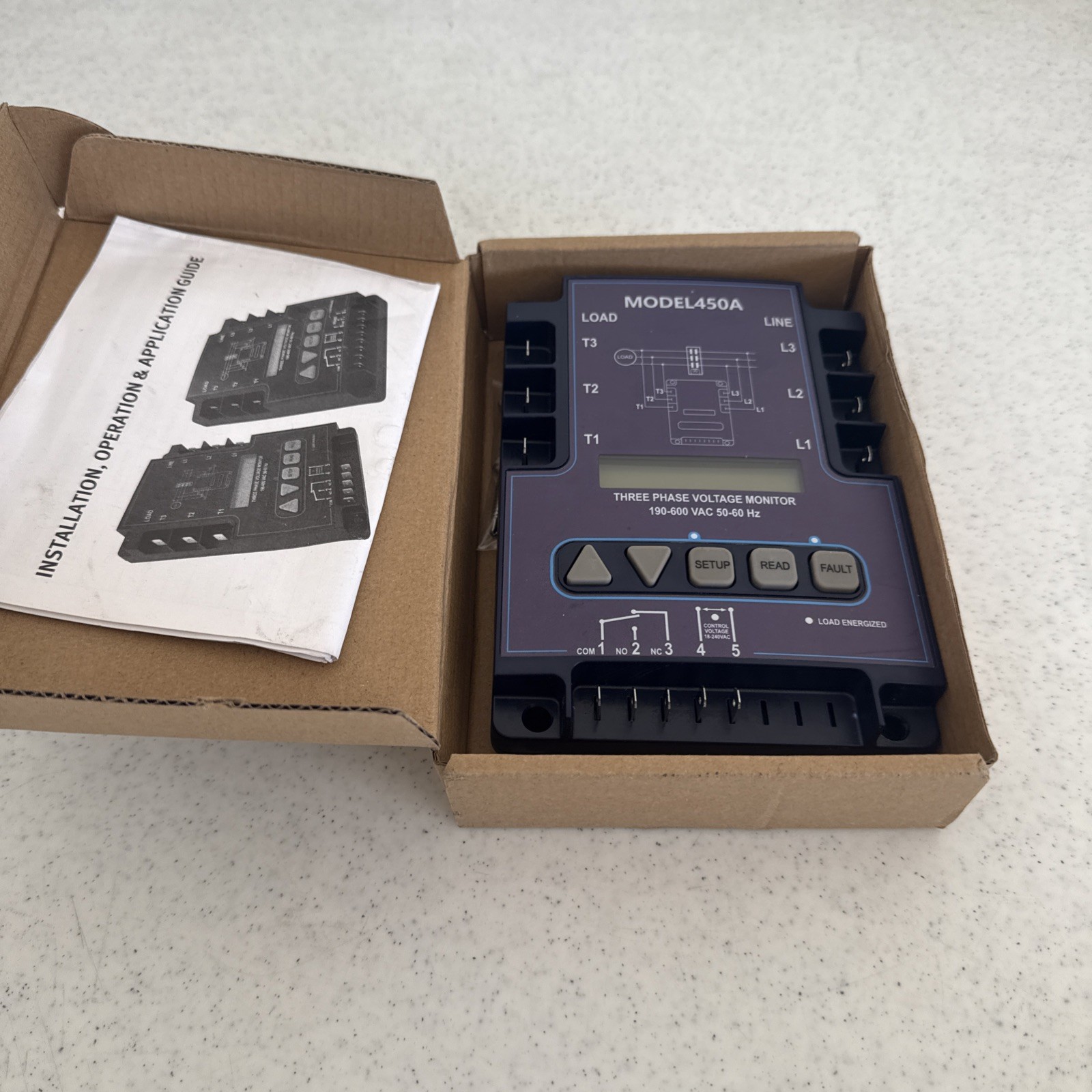 ICM Controls ICM450A 3-Phase Line Voltage Monitor Motor Protection - New