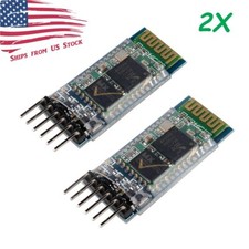 2Pcs HC-05 Wireless Bluetooth RF Serial Transceiver Module 6Pin RS232 TTL US picture