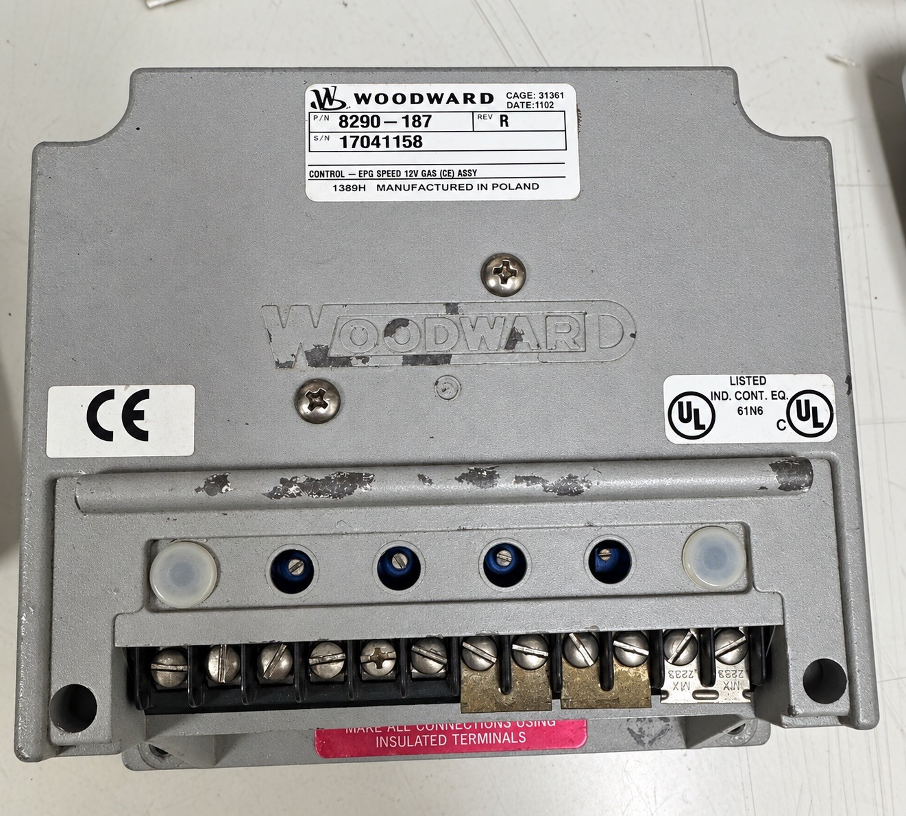 Woodward 8290-187 EPG Controller  Gas Speed Control (OEM Part)