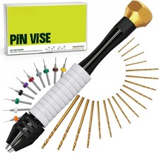 Hand Drill Set with (28pcs) Micro Drill Bit Set for Crafts, Jewelry, and Resin picture