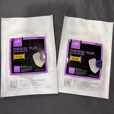 2pks Medline Puracol Plus Collagen Wound Dressing Sheet 2 x 2.2 MSC8622EP picture