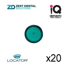 Zest LOCATOR Original Genuine Replacement Caps Ext Range, Green 3-4 lbs 20-pack picture