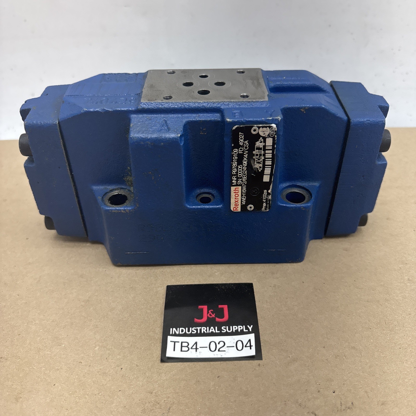 Rexroth 4WEH16W72/6EG24N9ETK4 Control Valve Block Fast Shipping Warranty.