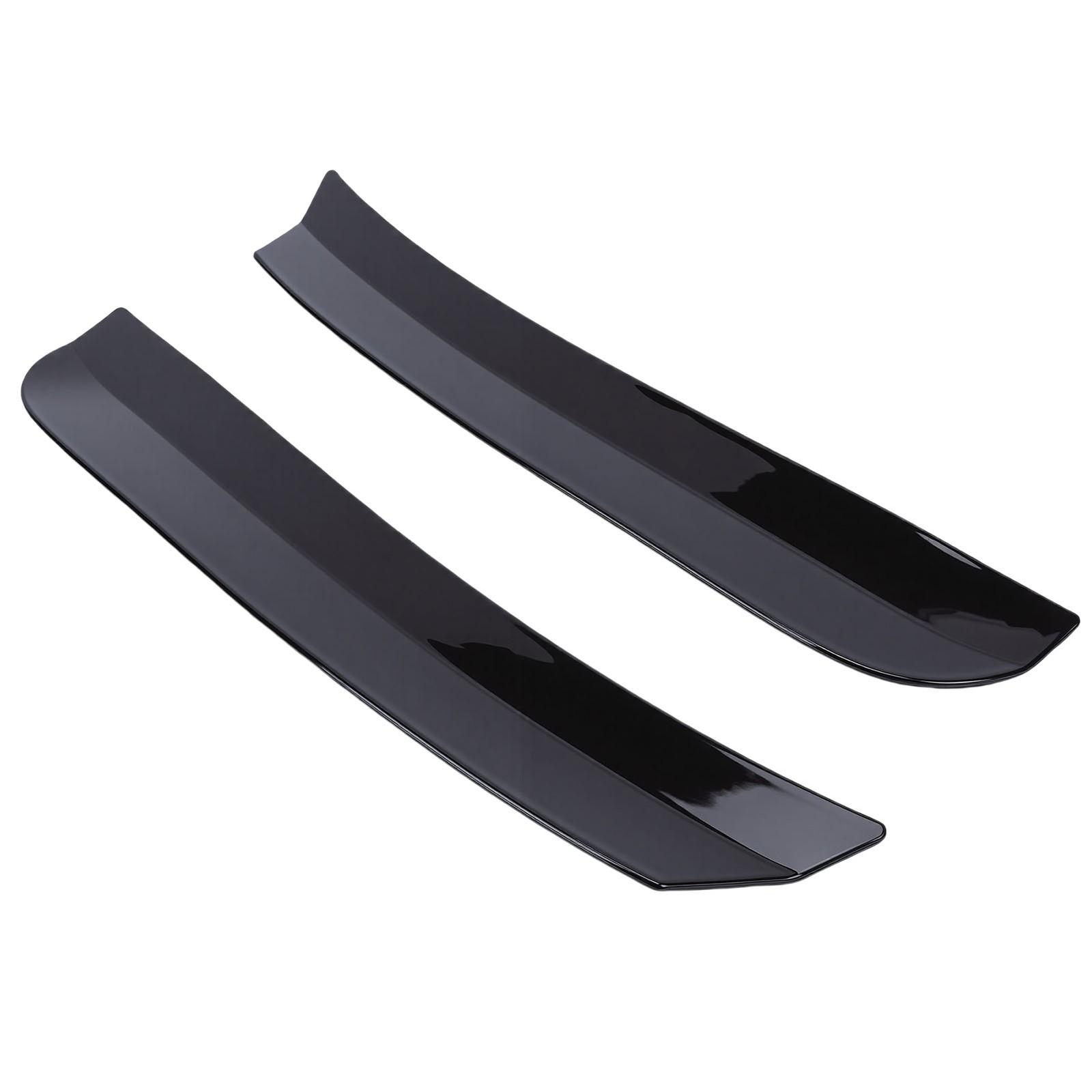 Car Rear Roof Spoiler Wing Extension Lip Fins With Tape Glossy Black Univer ZKDG