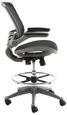 Harwick Evolve All Mesh Heavy Duty Drafting Chair - Gunmetal Finish [2250D-BK] picture