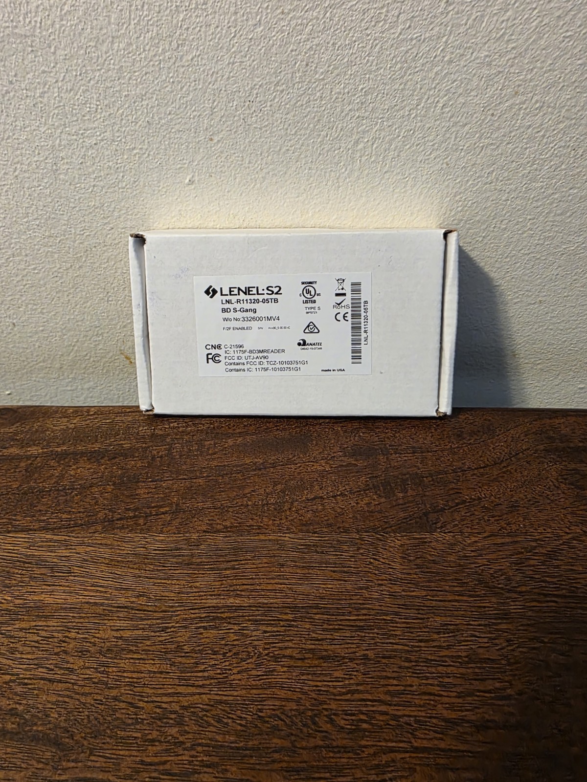 LENEL S2 LNL-R11320-05TB | Blue Diamond Series Access Control Card Reader | New