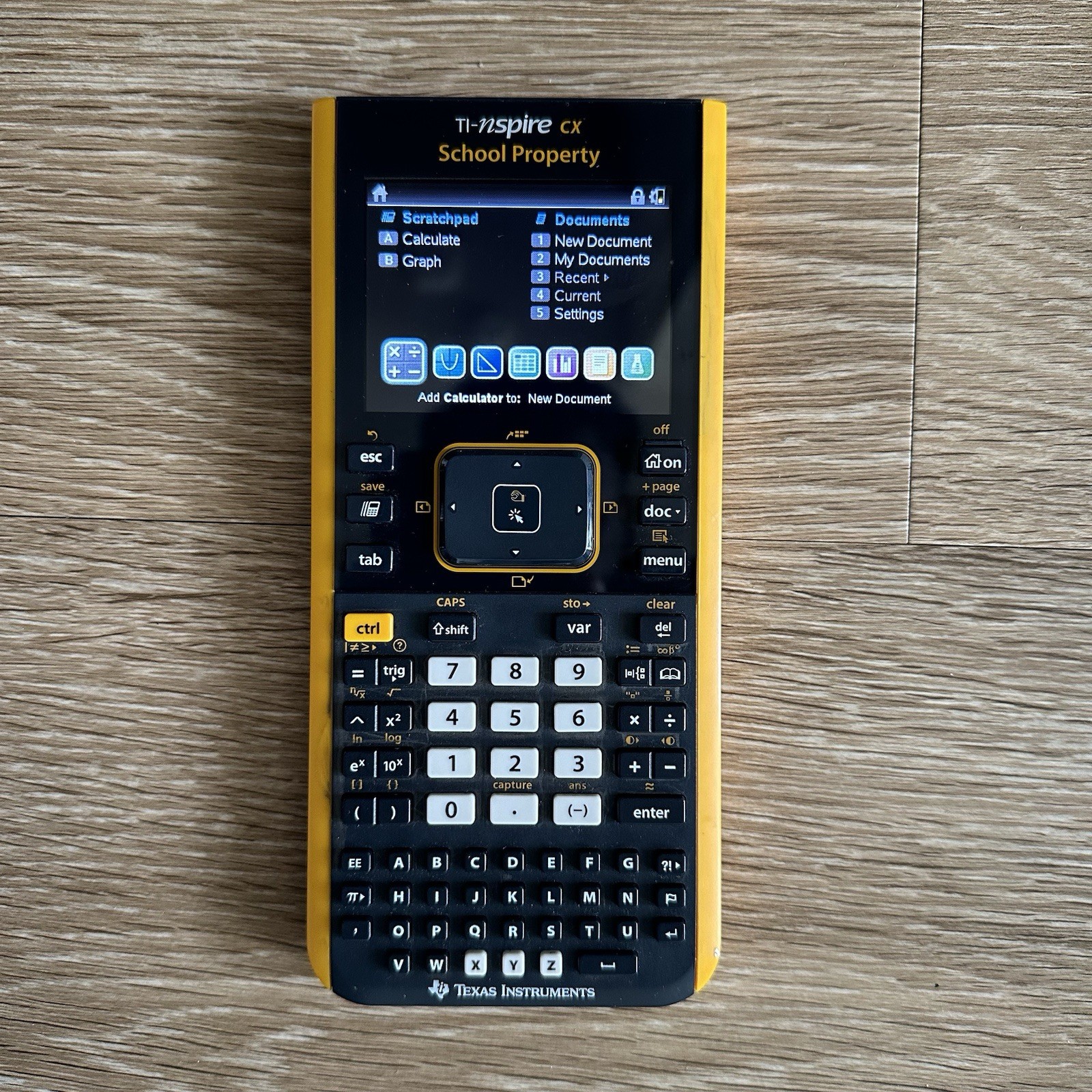 Texas Instruments TI-Nspire CX Graphing Calculator TESTED WORKING