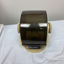 Vintage Rolodex Swivel Base File SW-24C Covered Rotary Card File Black USED picture