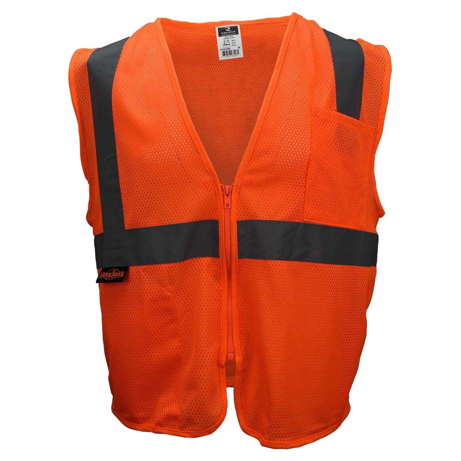 HIVIS ANSI CLASS 2 HIGH VISIBILITY REFLECTIVE ROAD WORK CONSTRUCTION SAFETY VEST