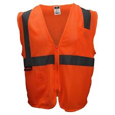 HIVIS ANSI CLASS 2 HIGH VISIBILITY REFLECTIVE ROAD WORK CONSTRUCTION SAFETY VEST picture