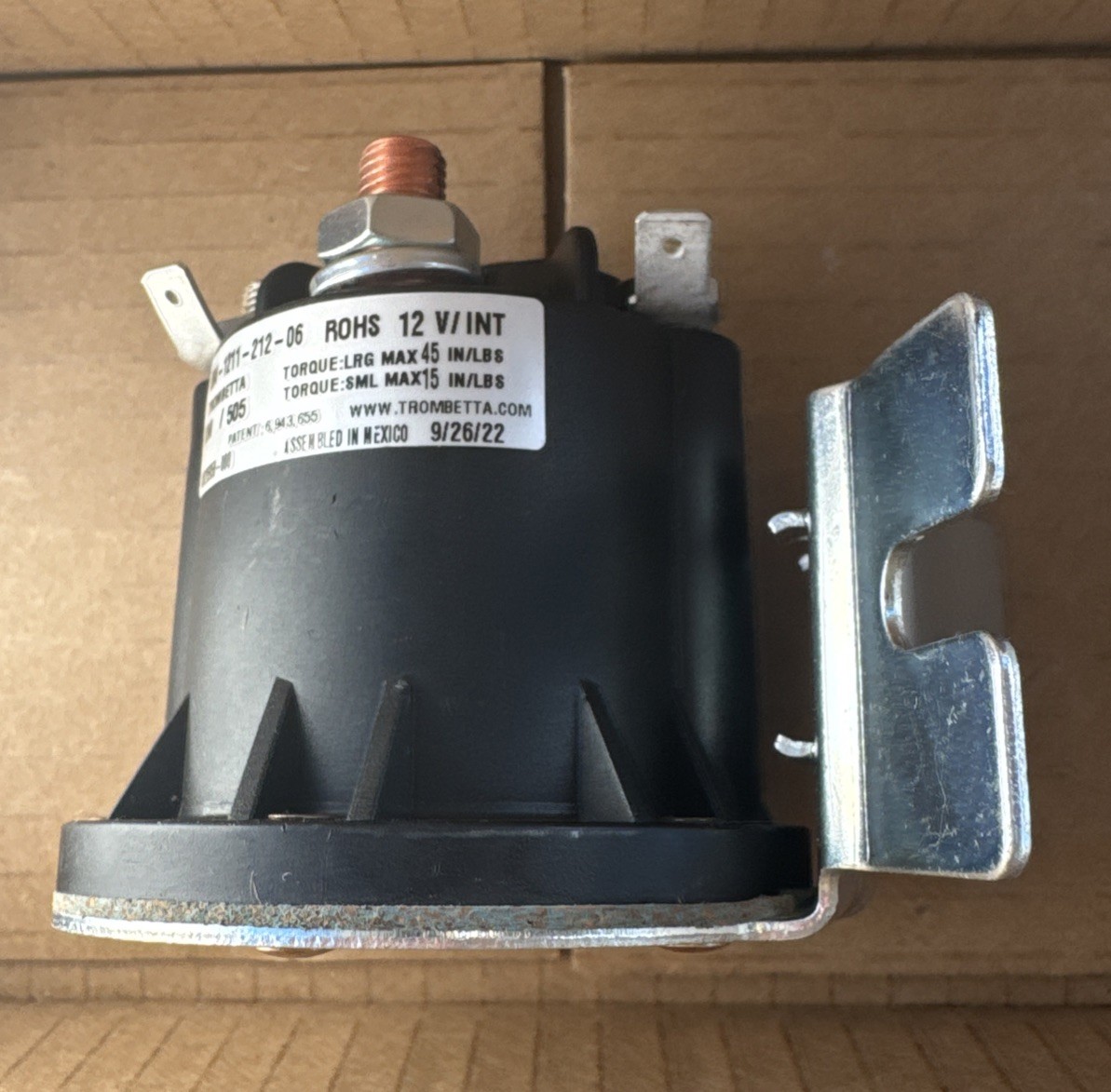 Trombetta 684-1211-212-06  R0HS  12VDC Contactor Power Seal , New