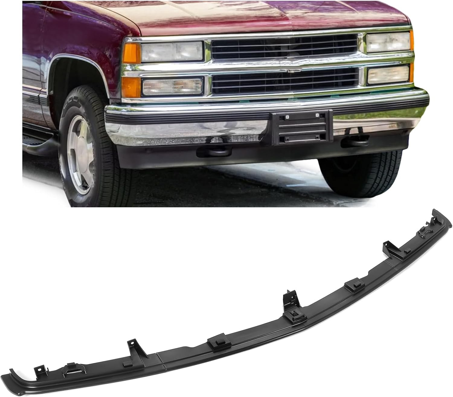 Front Bumper Filler Trim Compatible with 1994-2000 Chevy Chevrolet GMC C/K