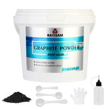 1 LB Pure Graphite Powder，3000 Mesh Microfine Powdered Graphite | Ultra-Fine picture