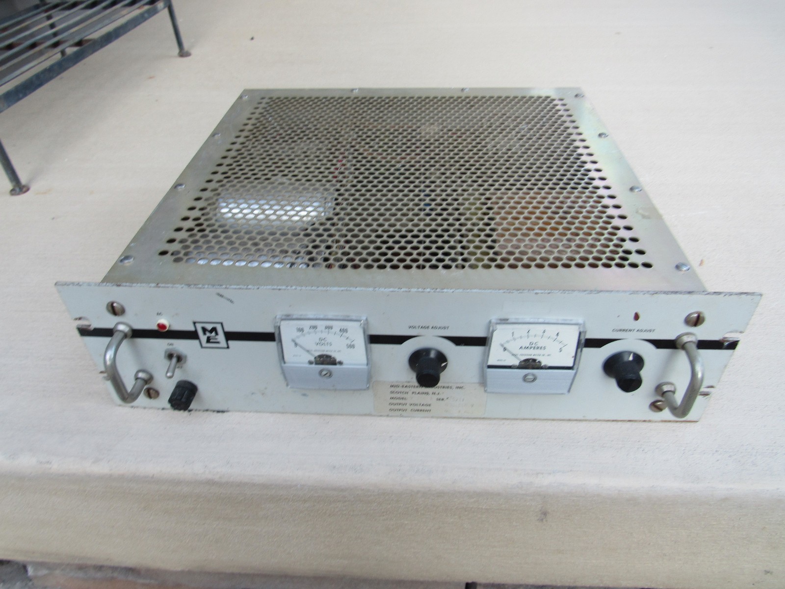 Vintage Mid-Eastern Industries HV-350-2 Rack Power Supply 0-350v DC