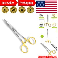 Ergonomic 8-Inch TC Mayo Hegar Needle Holder - Stainless Steel & Autoclavable picture