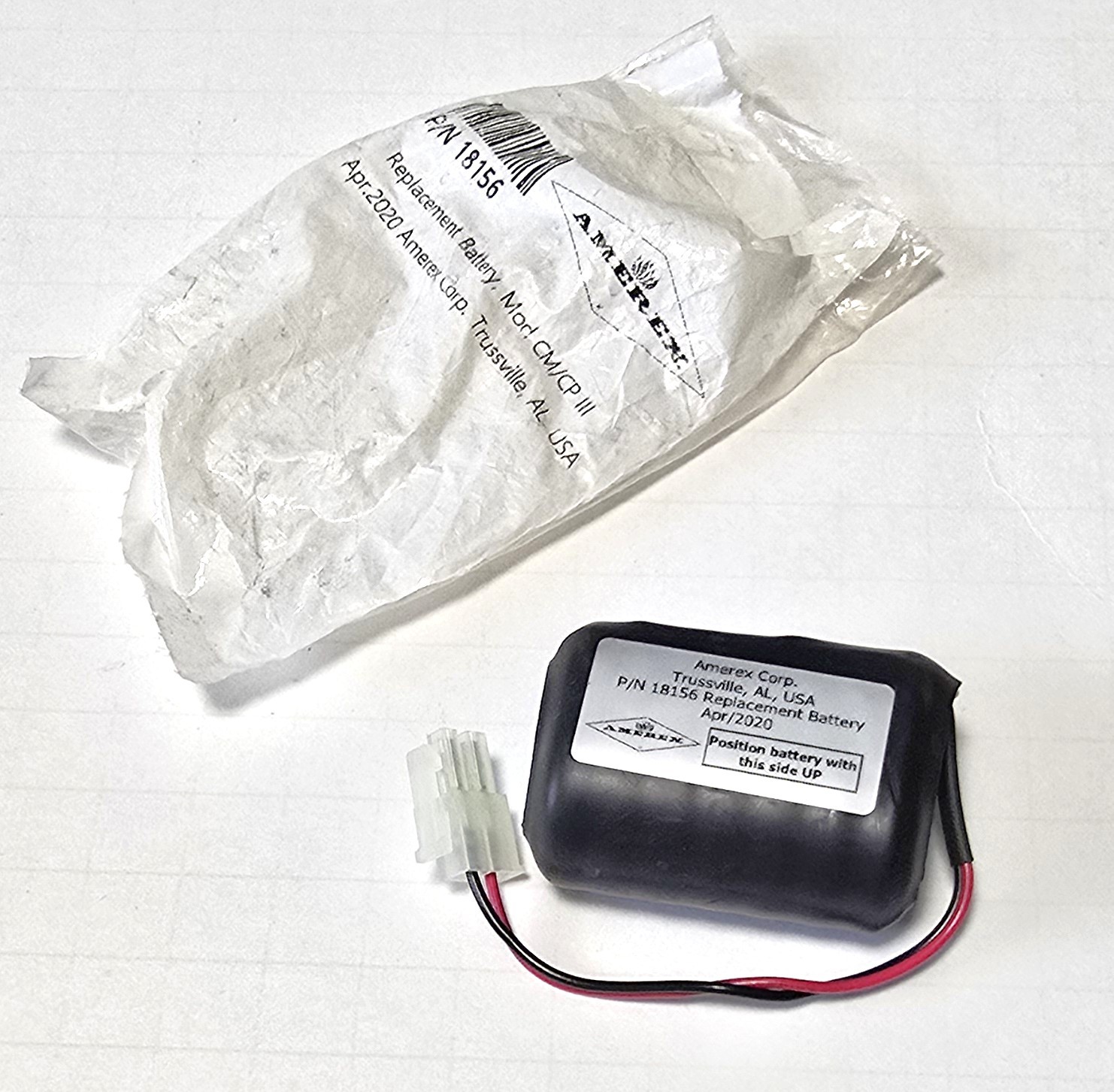 Amerex 18156 Mod CM/CP III Genuine OEM Replacement Battery - Dated: 4/2020 - New Amerex 18156 Mod CM/CP III Genuine OEM Replacement Battery - Dated: 4/2020 - New