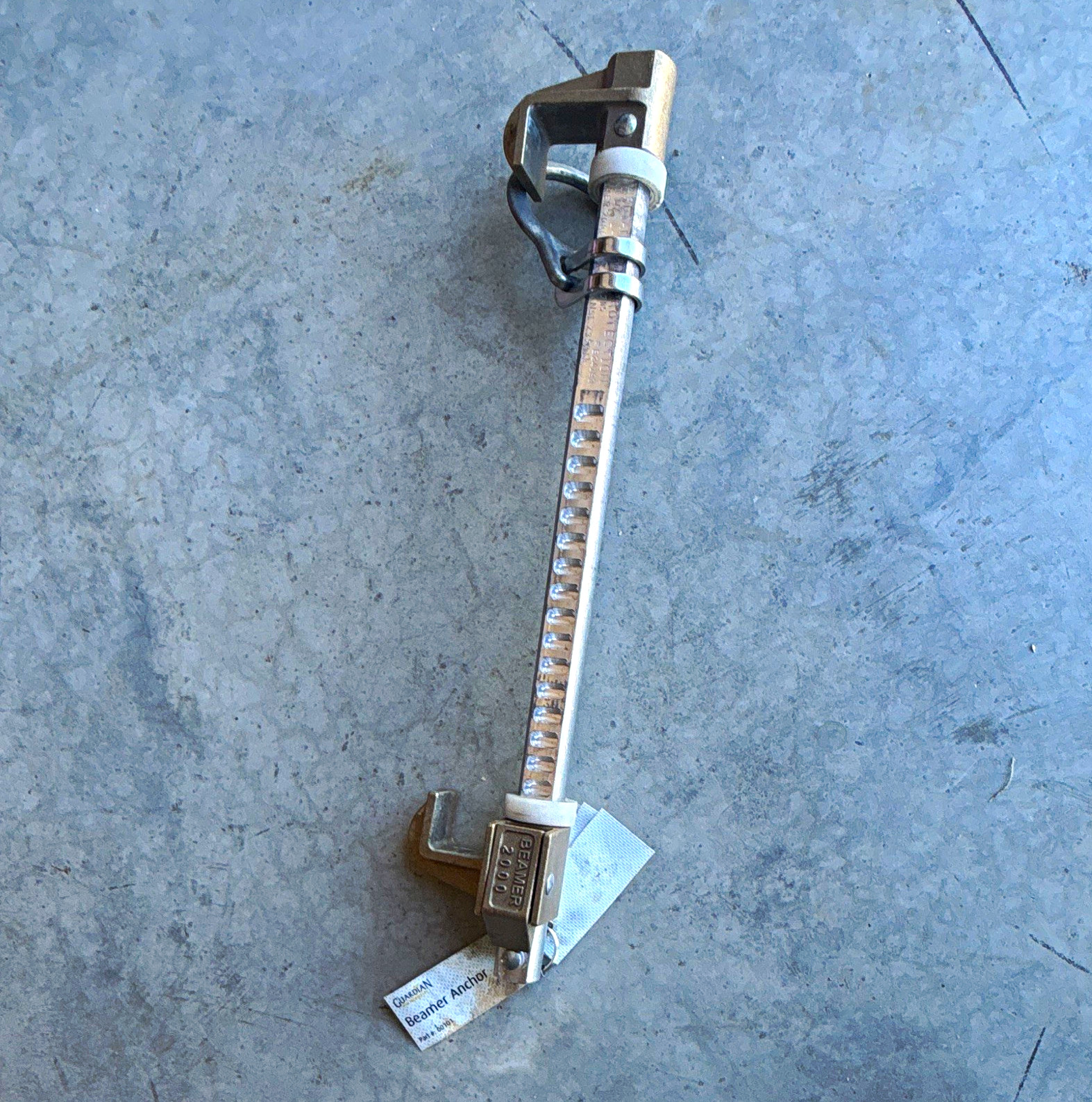 Guardian Beamer Anchor Fall Protection Anchorage Connector, Steel Beam, 00101