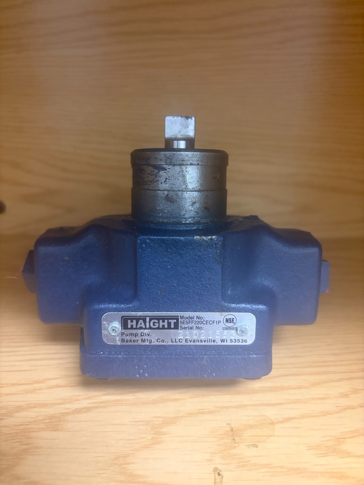 Haight Fryer oil Pump Model number 5e5ff220cecf1