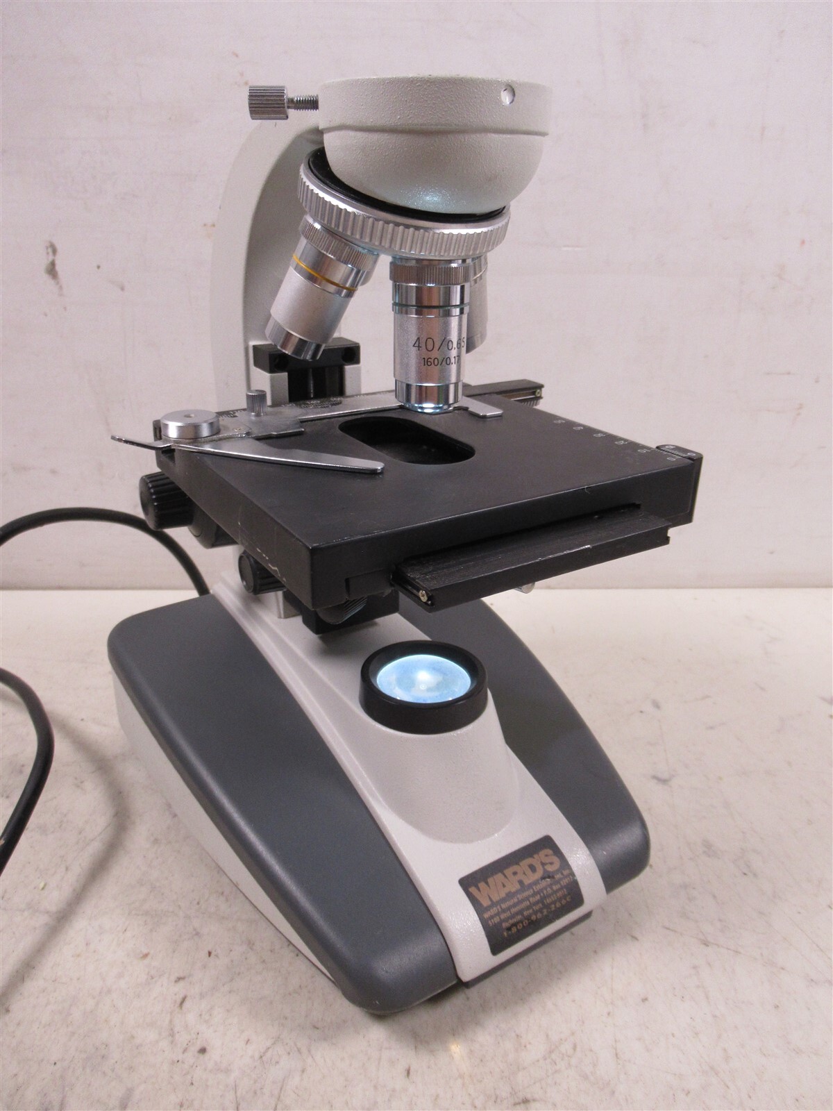 Wards 30CS-1-2061 Laboratory Student Microscope with 4 Objectives no Head Piece