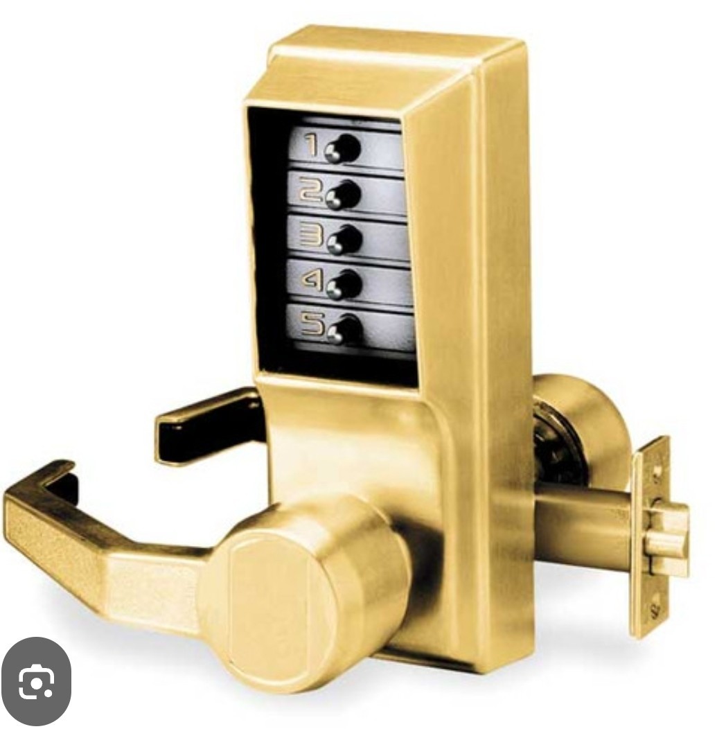 Simplex /Unican Brass 1000 L102  Mechanical Pushbutton Lock. New Open Box 
