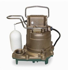 Zoeller Submersible Sump Pump 2P548, Model 55, 3/10 Hp, Vertical Float, 115V AC picture