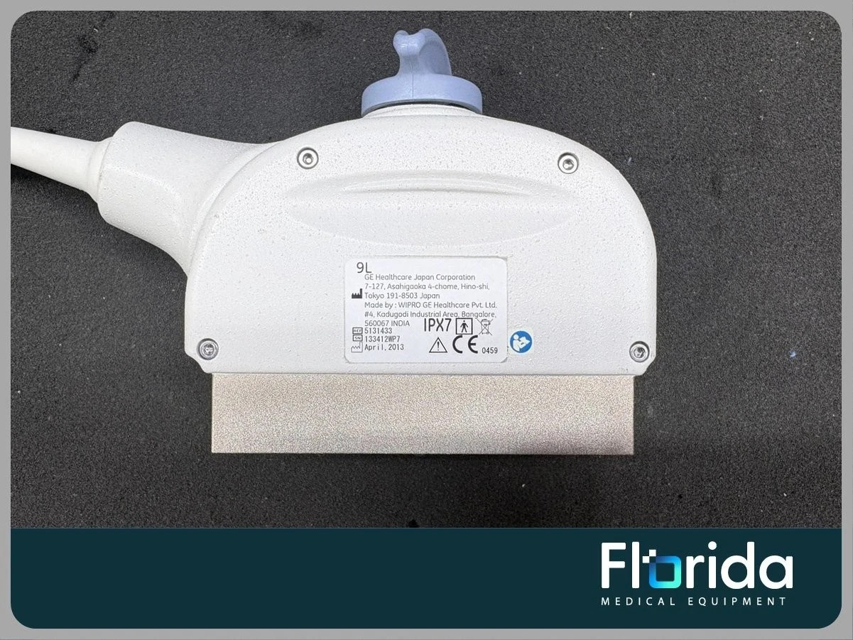 2013 GE 9L LINEAR ARRAY ULTRASOUND TRANSDUCER PROBE REF: 5131433 TESTED