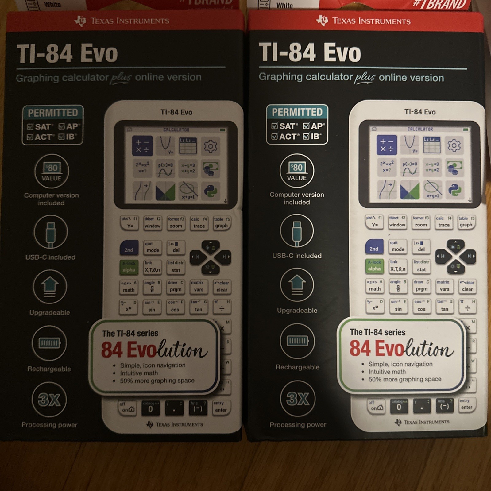 New  TEXAS INSTRUMENT TI-84 EVO  Graphing Calculator Color Python  NEW & SEALED