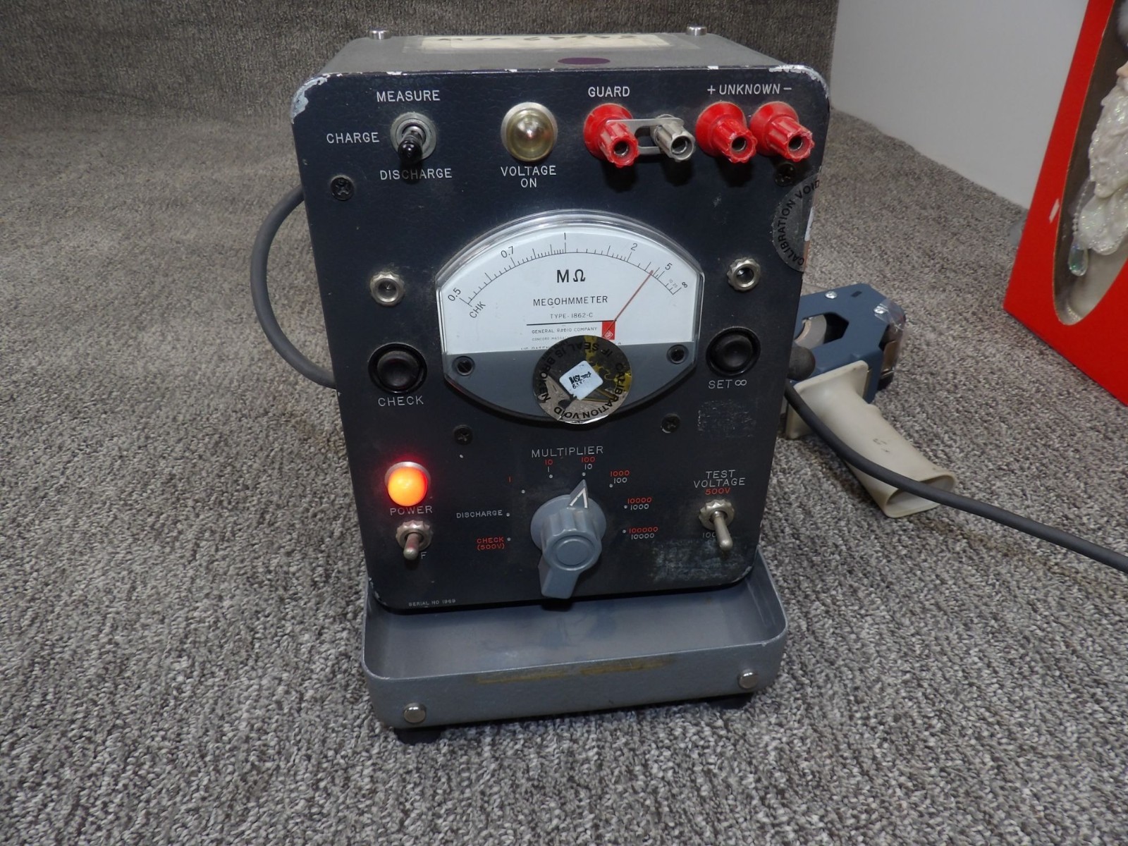 General Radio Megohmmeter Type 1862-C Electrical Testing Device