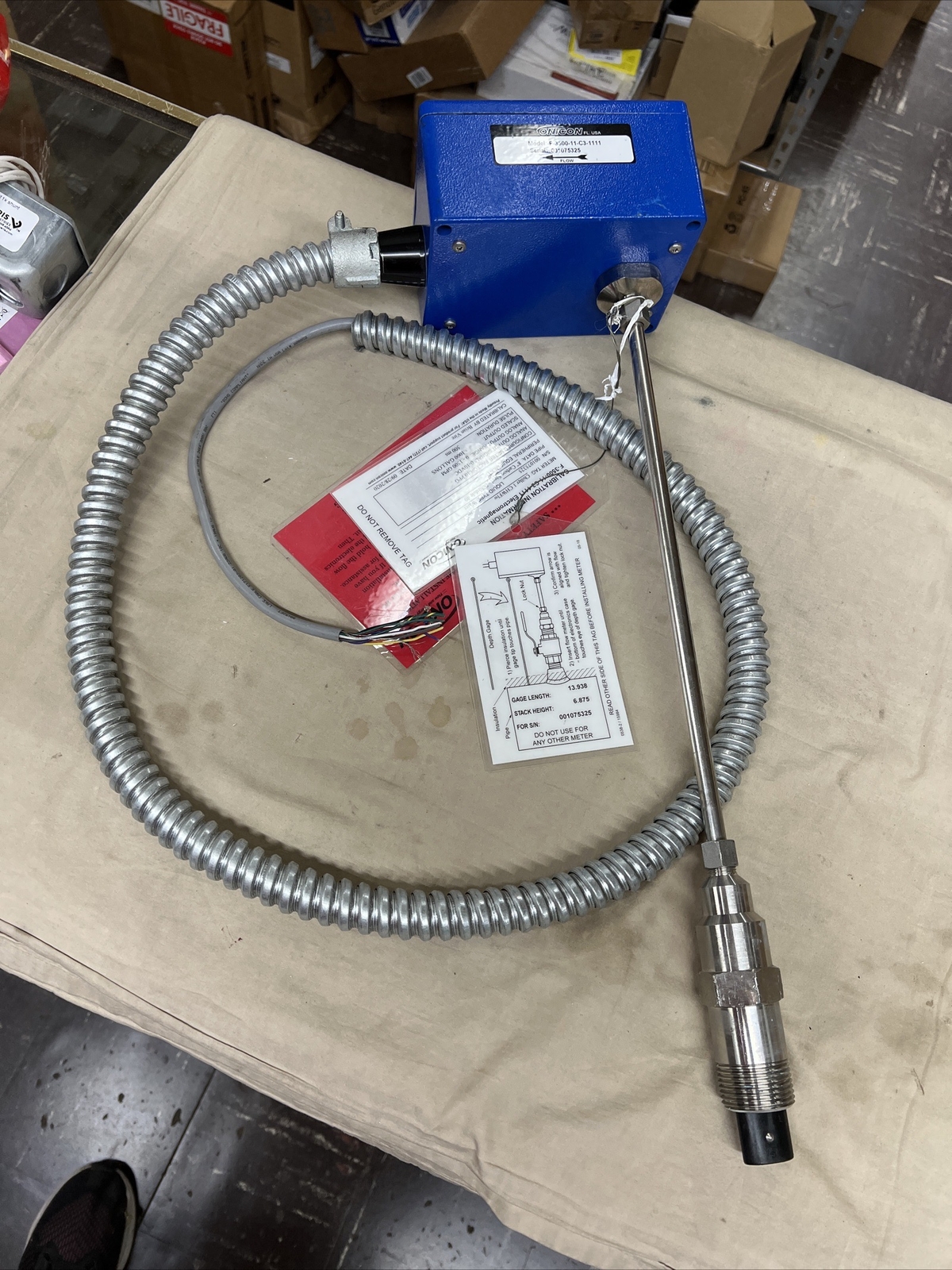 Onicon F-3500 F3500 Electromagnetic Flow Meter Mag F-3500-11-C3-1111 4”