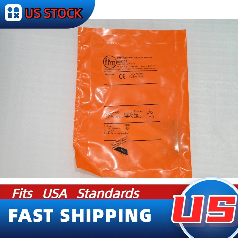 1PC IFM IE5338 IEBC003BASKG/AS Proximity Inductive Sensor 3mm 10-30VDC US Stock