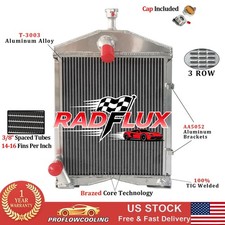 3Rows Aluminum Radiator Fits Ford 2N 8N 9N Tractors OEM# 8N8005 86551430 AR2018 picture