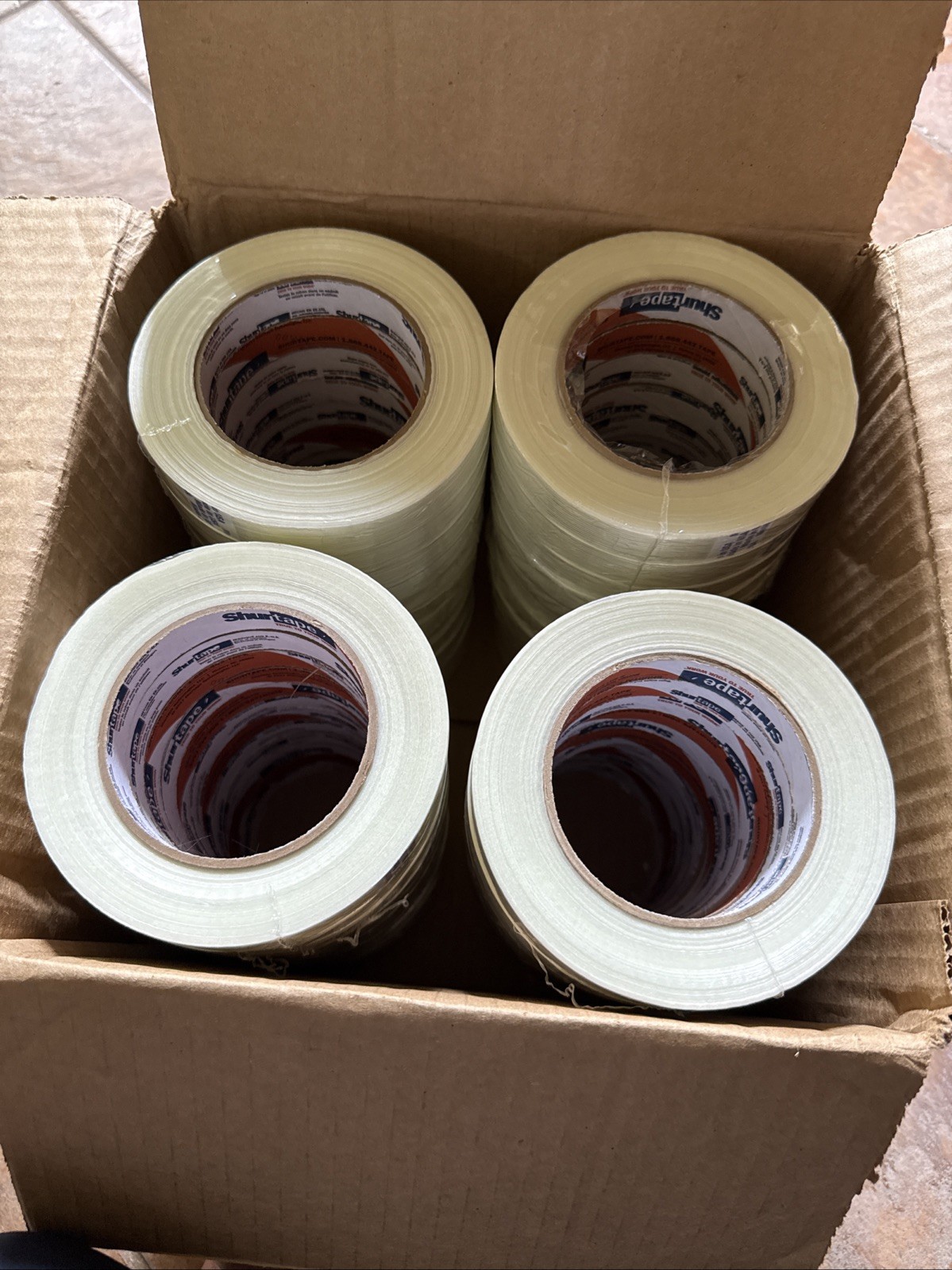 Shurtape GS 490 Fiberglass Reinforced Strapping Tape 18mm x 55 m  48 Rolls
