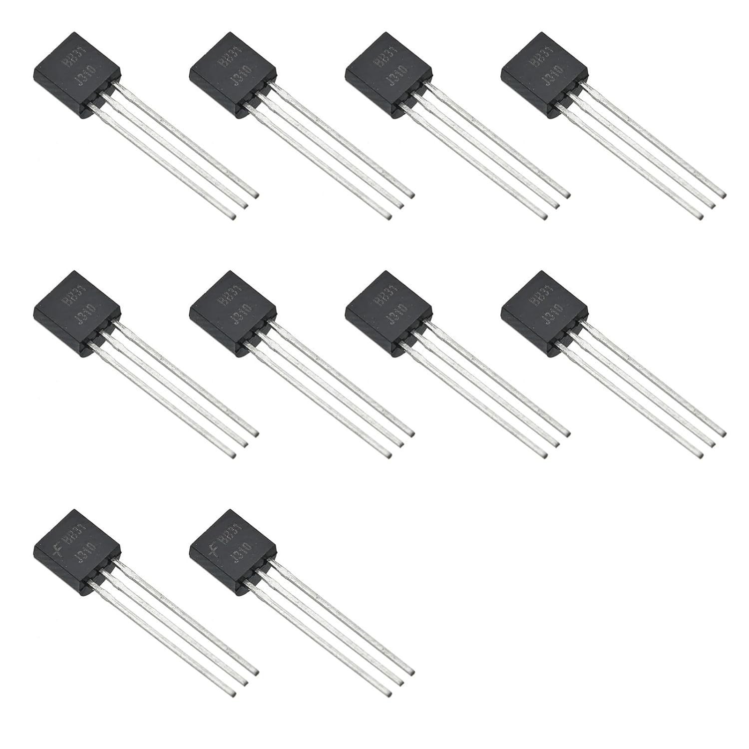 10PCS N-Channel JFET Transistor TO-92, High Frequency 100MHz, 60mA, Low Noise
