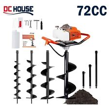 72CC 4HP Gas Powered Post Hole Digger w/ 4''6''8''10''12'' Earth Auger Optional picture