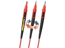 Fluke TL175E Twist Guard TM Test Leads, 2mm Dia Probe Tips with 4mm Adapters picture