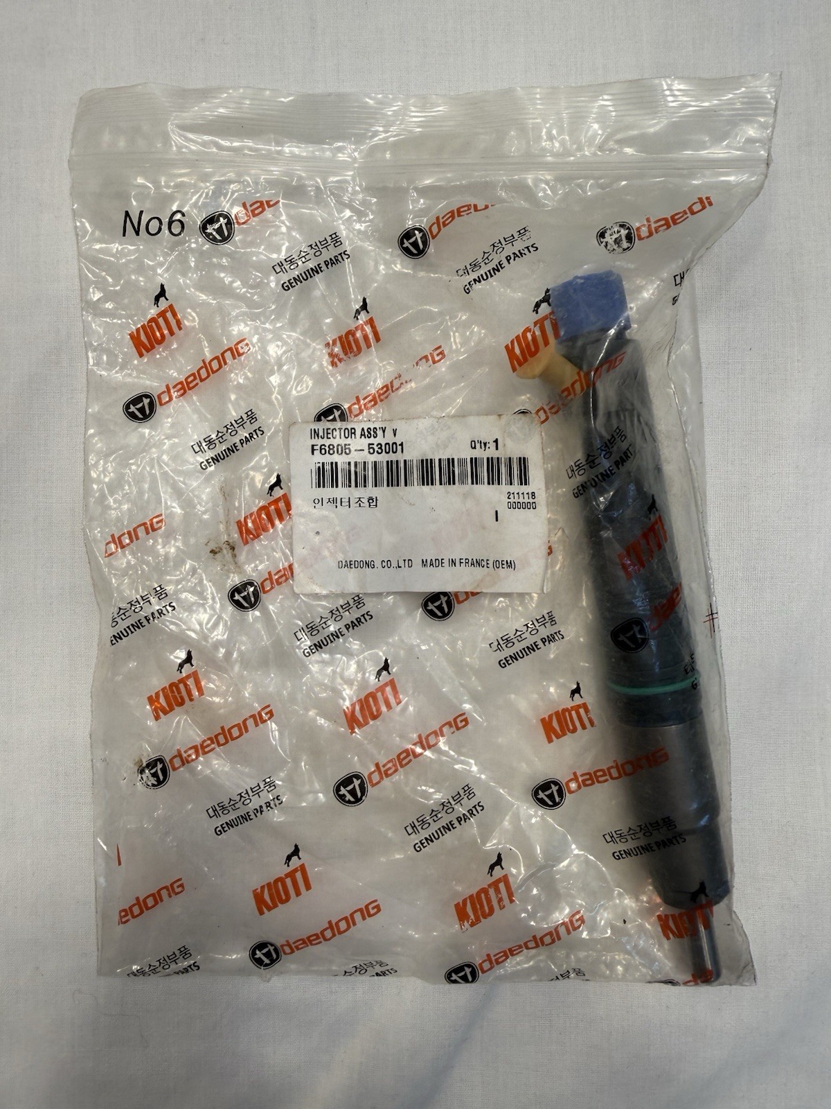 Kioti Daedong Diesel Fuel Injector F6805-53001 New OEM