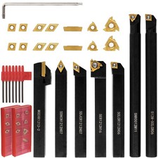 21 PCS Kit,Indexable Lathe Turning Tool,1/2