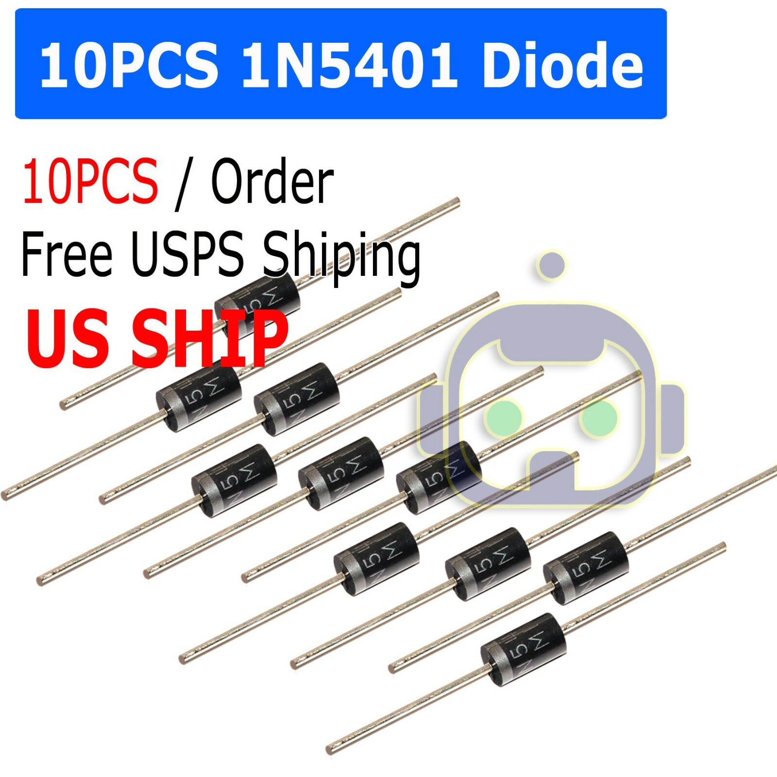 10x 1N5401 For Motorola Diode Gen Purp 100V 3A Axial IN5401 2 Unit