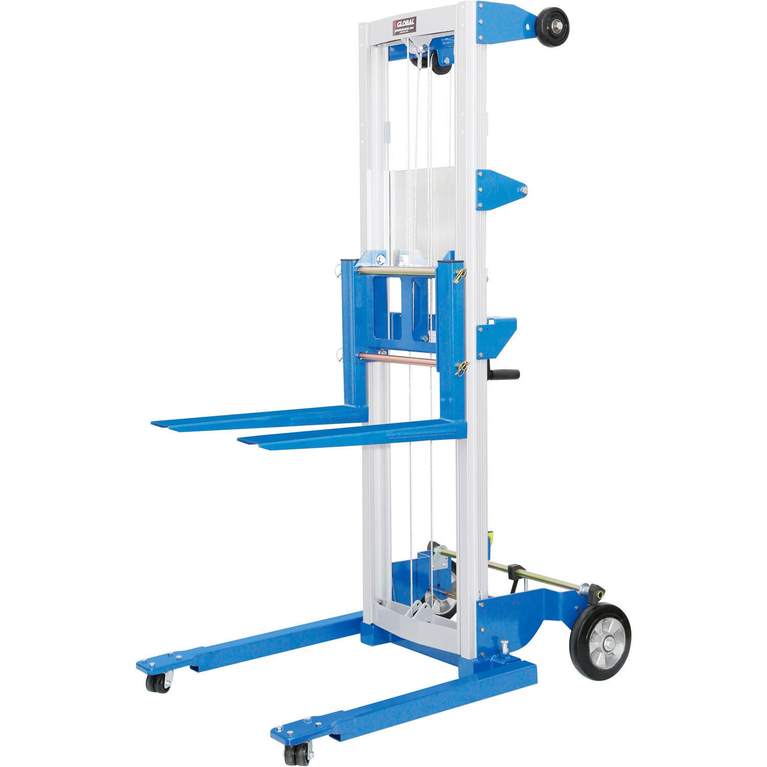 Global Industrial Lightweight Hand Operated Lift Truck with Straddle Legs 400