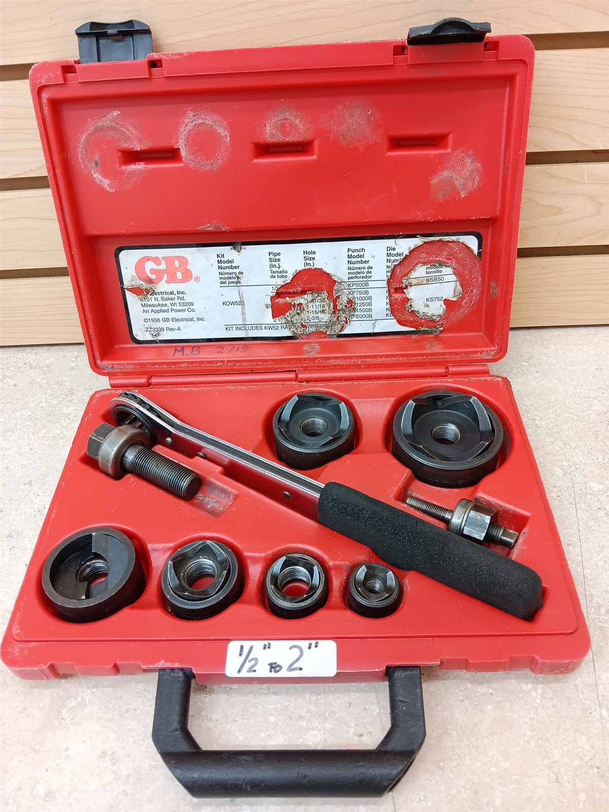Great Condition GB Gardner Bender Model KOW50 1/2\