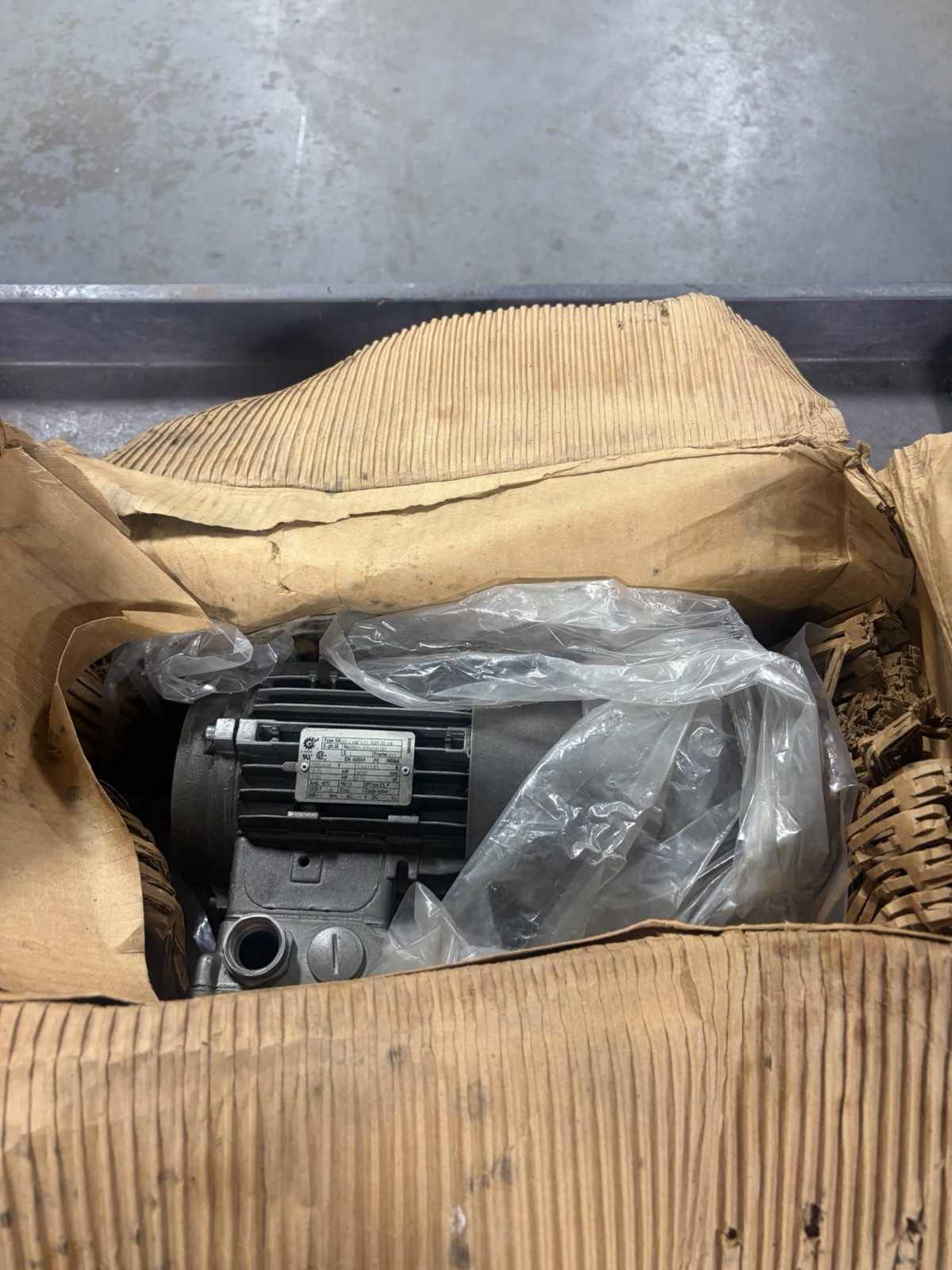 NEW Nord Gear SK80L/4 CUS BRE20 HL 230/460V 366/183A 0.75KW 1650RPM