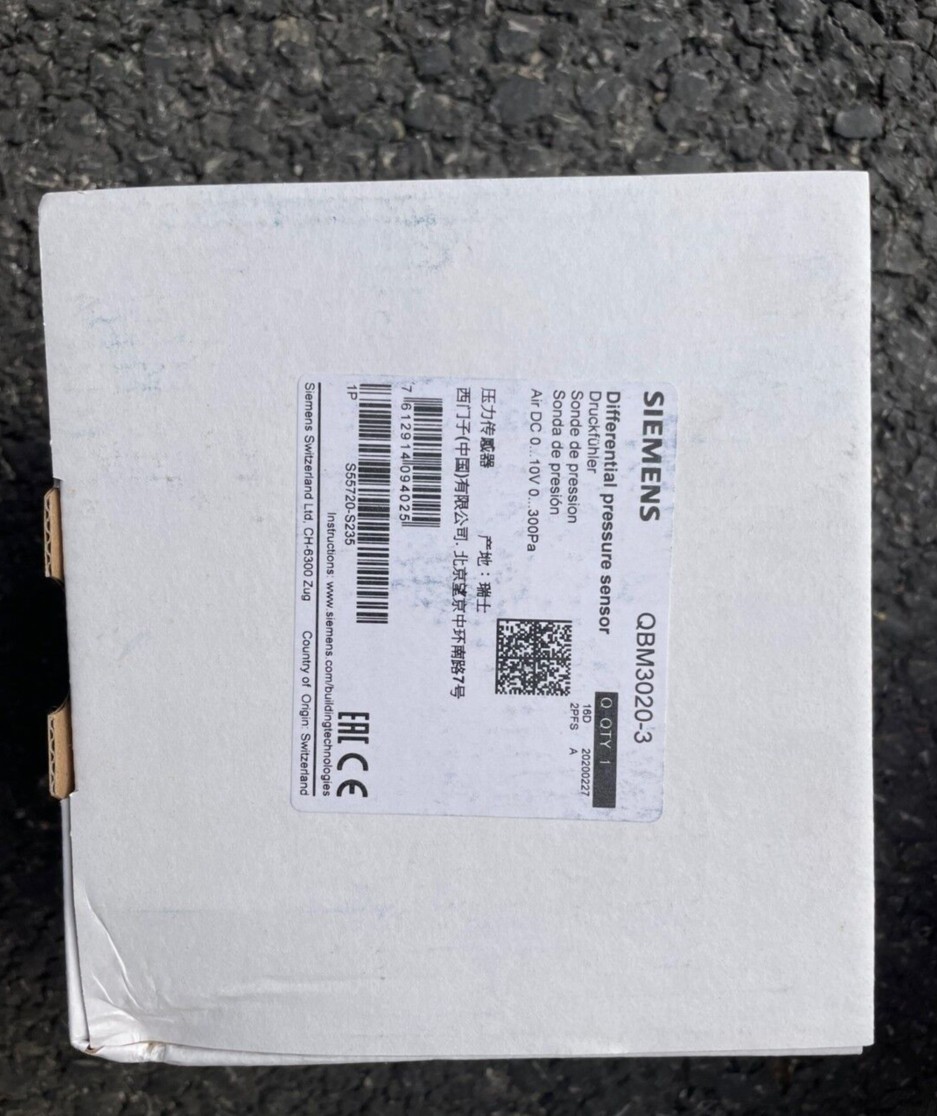 1PC New Siemens QBM3020-3 QBM30203 Difference Pressure Sensor In Box Brand