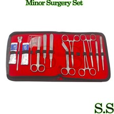 18 Pcs Minor Surgery Set Surgical Instruments Kit Stainless Steel German DS-1179 picture