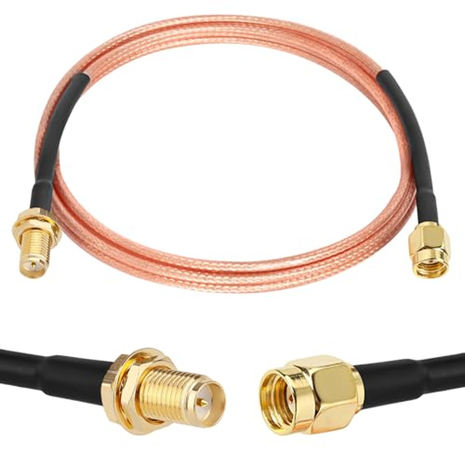 XRDS 6FT RPSMA Male to Female Coaxial Cable, RG316